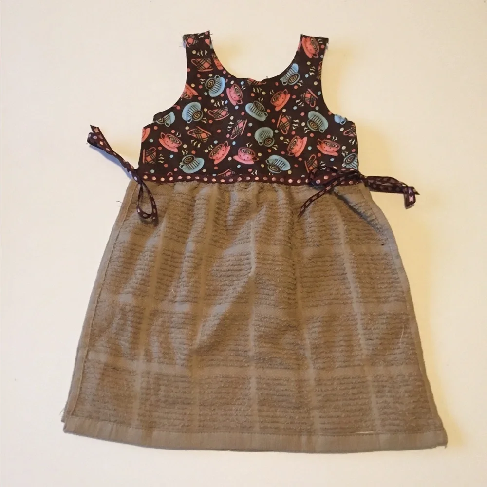 Hand made dish towel dress